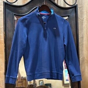 Vineyard Vines Boys Navy Blue 3/4 Quarter-Zip
